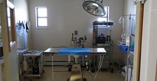 The hospital's surgery and treatment room
